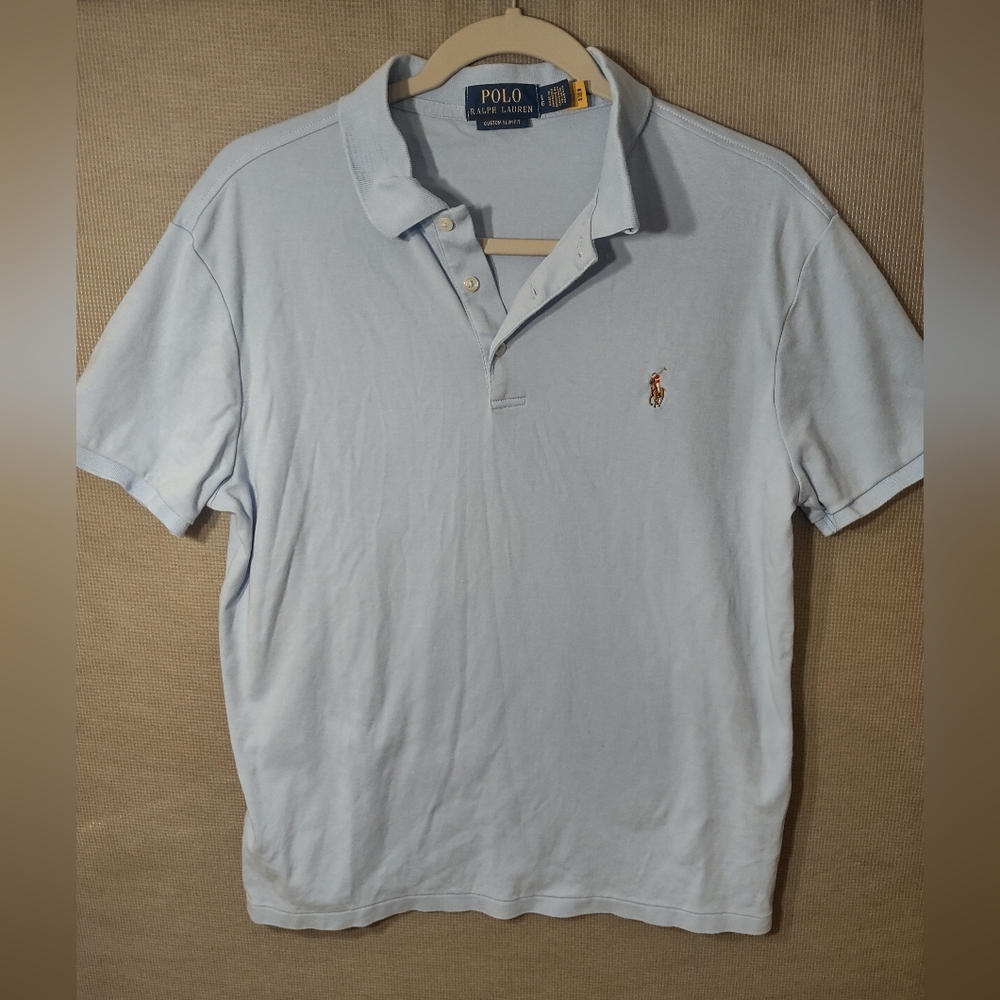 Polo by Ralph Lauren Light Blue Classic Cotton Polo Shirt